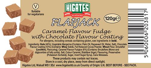 Caramel Flavour Fudgice flapjacks
