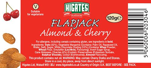 Cherry and Almond flapjacks